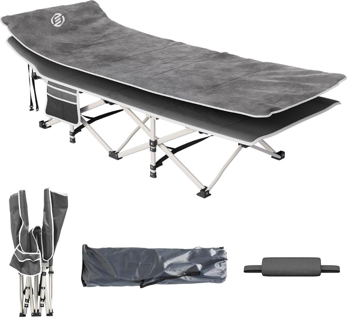 Equivera Veldbed - Kampeerbed - Veldbedden - Veldbed Kamperen - Kampeermatras