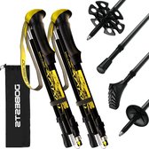 Opvouwbare Nordic Walking Stokken - Wandelstok voor Dames en Heren - Aluminium - Verstelbaar - Lichtgewicht - 110-130 cm.
