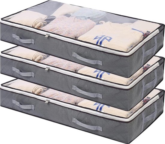 Lifewit Opbergboxen Voor Onder Het Bed 6-pack, Opvouwbare Lifewit Opbergboxen Voor Onder Het Bed 6-pack, Opvouwbare