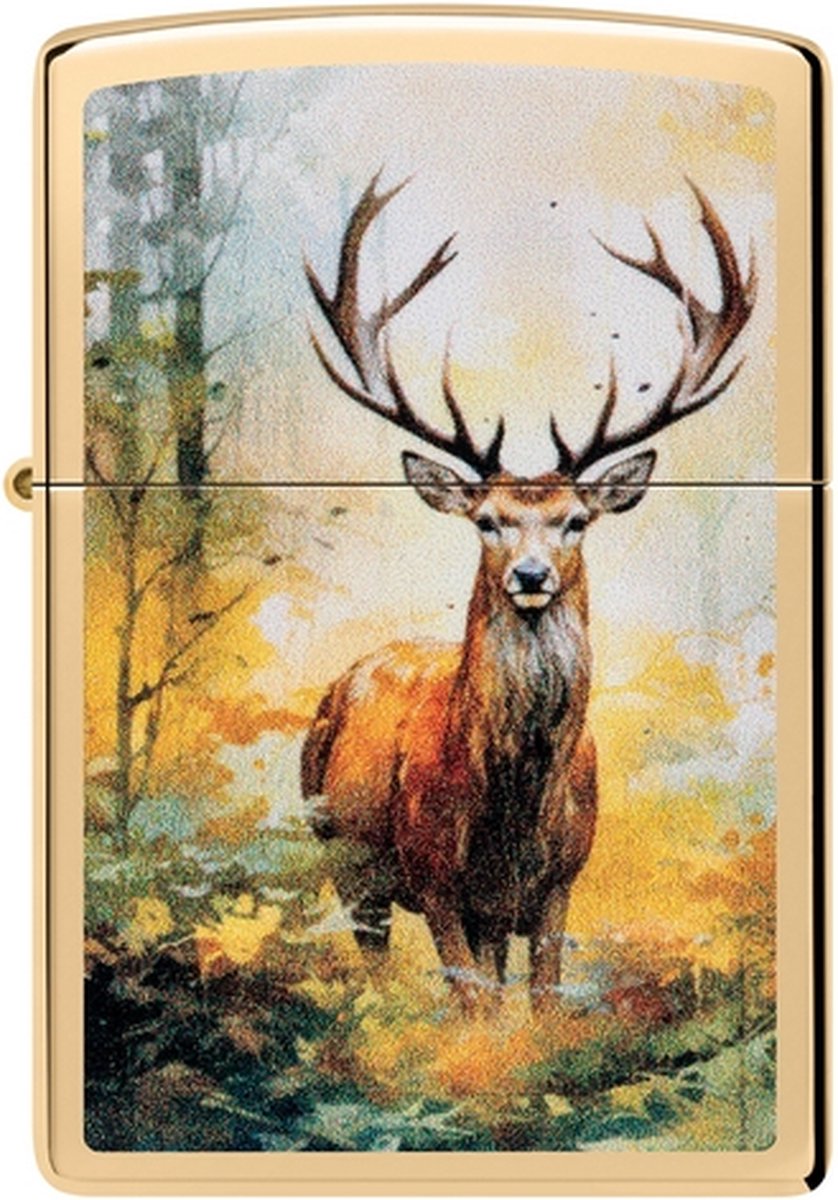 Zippo Watercolor Deer Design
