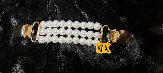 Broche Pince à Foulard En Alliage Doré Avec Perle Fantaisie - Occasion Bon État