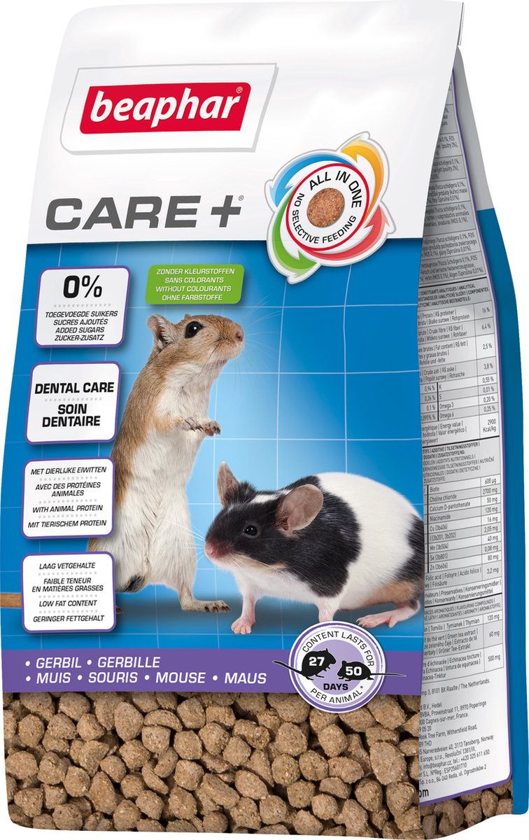 Beaphar Care+ - Gerbilvoer - 700 gr