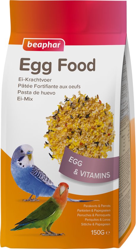 Beaphar Ei-Krachtvoer Parkieten & Papegaaien - Vogelvoer - 150 g