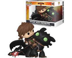 foto van How To Train Your Dragon Hiccup with Toothless (Pop Ride! Deluxe) vinyl figuur 123 Funko Pop! meerkleurig