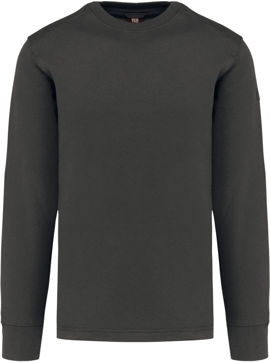 WK. Designed To Work Sweater ingezette mouwen WK4001 - Dark Grey - XL