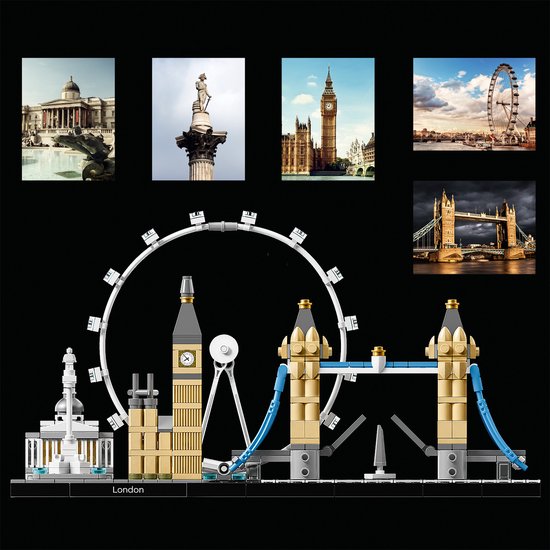LEGO Architecture Londen Skyline Collectie Decoratie en Bouwpakket voor Volwassenen 21034
