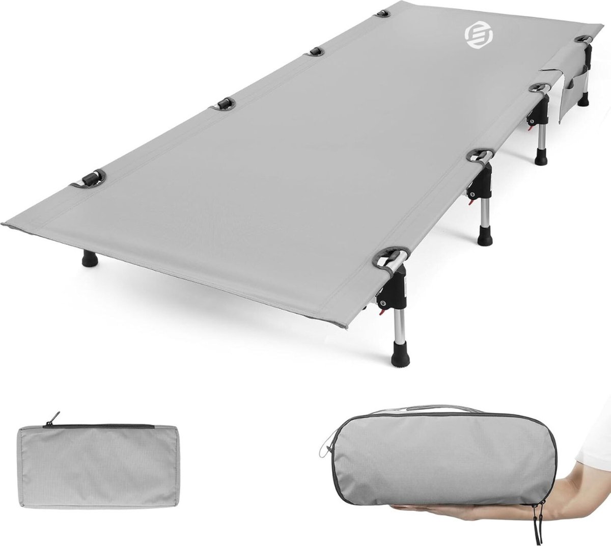 Equivera Veldbed - Kampeerbed - Veldbedden - Veldbed Kamperen - Kampeermatras