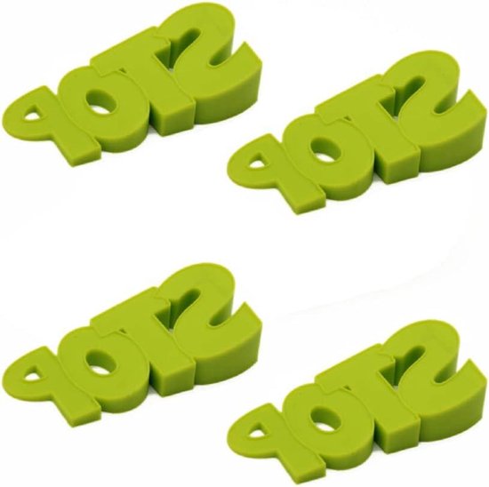 Antislip deurwig deurstop wig pak van 4 veelkleurig antislip rubber 9,5 Antislip deurwig deurstop wig pak van 4 veelkleurig antislip rubber 9,5