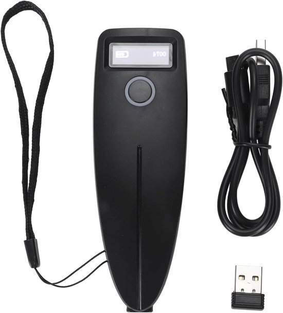 Handheld Mini Barcode Reader 2D 1D QR Code Scanner Support Wireless Bluetooth 2.4G Wireless and Wired USB Built-in 1100MAH Battery for POS System Detection
