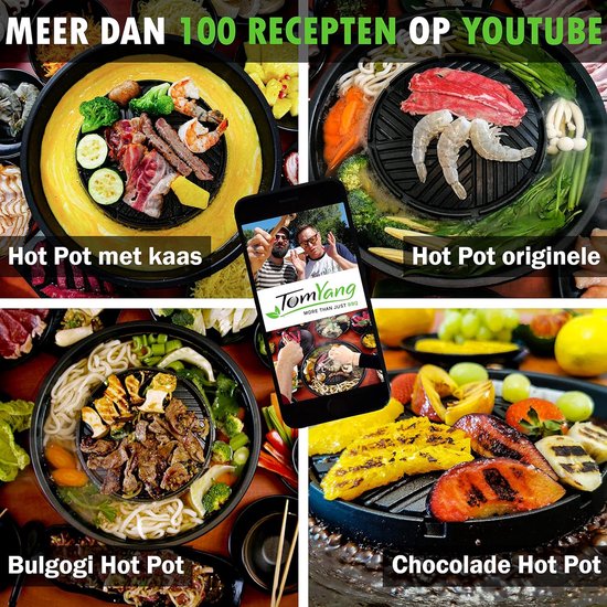 Koreaanse BBQ - Hotpot Elektrisch - Grill - Gourmetstel — afbeelding 3