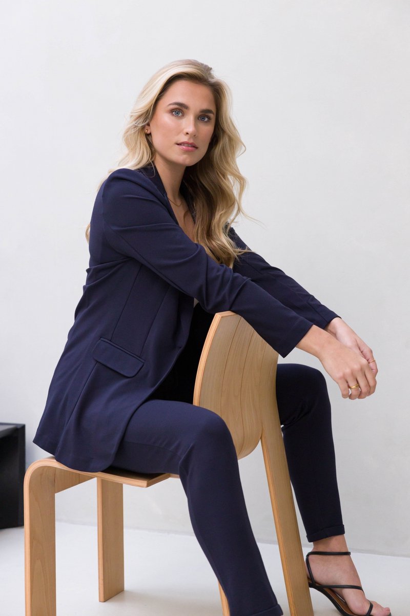 BASE LEVEL Yace Blazer - Dark Blue - maat 48