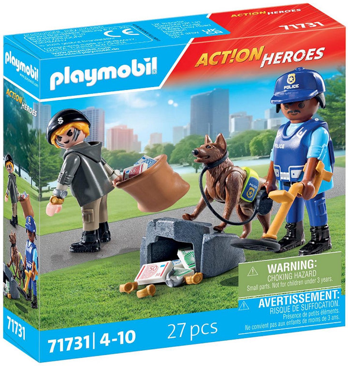 PLAYMOBIL Action Heroes Politiehond met boef 71731 — afbeelding 13