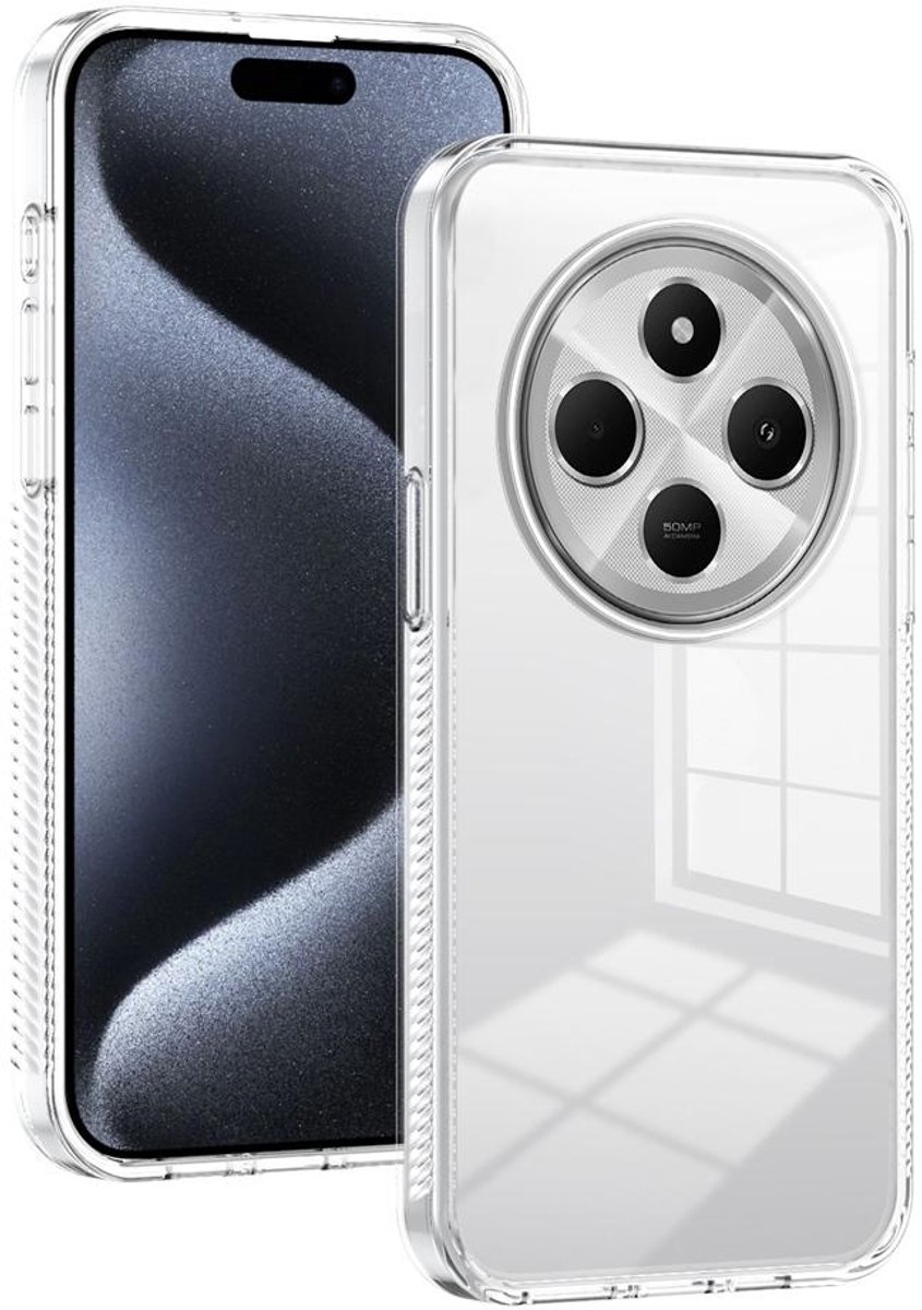 Mobigear Doorzichtig Hoesje geschikt voor Xiaomi Redmi 14C Telefoonhoesje Hardcase | Mobigear Crystal Backcover | Doorzichtig Telefoonhoesje Redmi 14C | Redmi 14C Case | Back Cover - Transparant