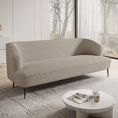Bol.com Meubella - Bankstel Caracas 3 - Beige teddystof aanbieding