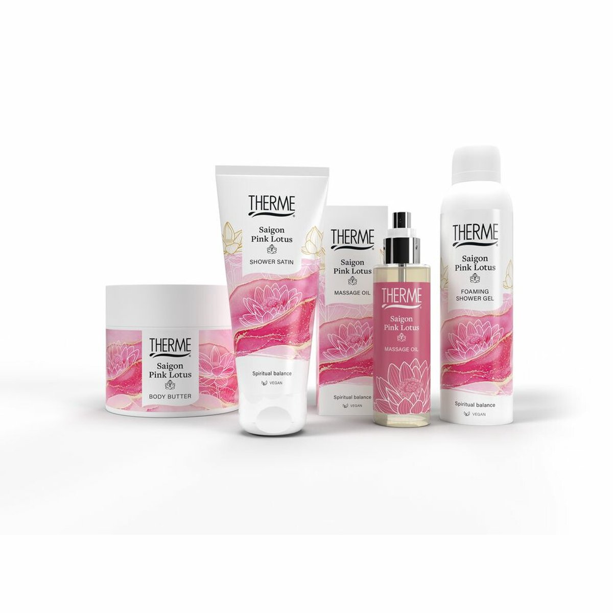 Goedkoopste 3x Therme Shower Gel Saigon Pink Lotus 200 ml