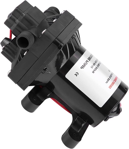 Mini Membraanwaterpomp 12V - 45W, 4L/min, Zelfaanzuigend Met Filter