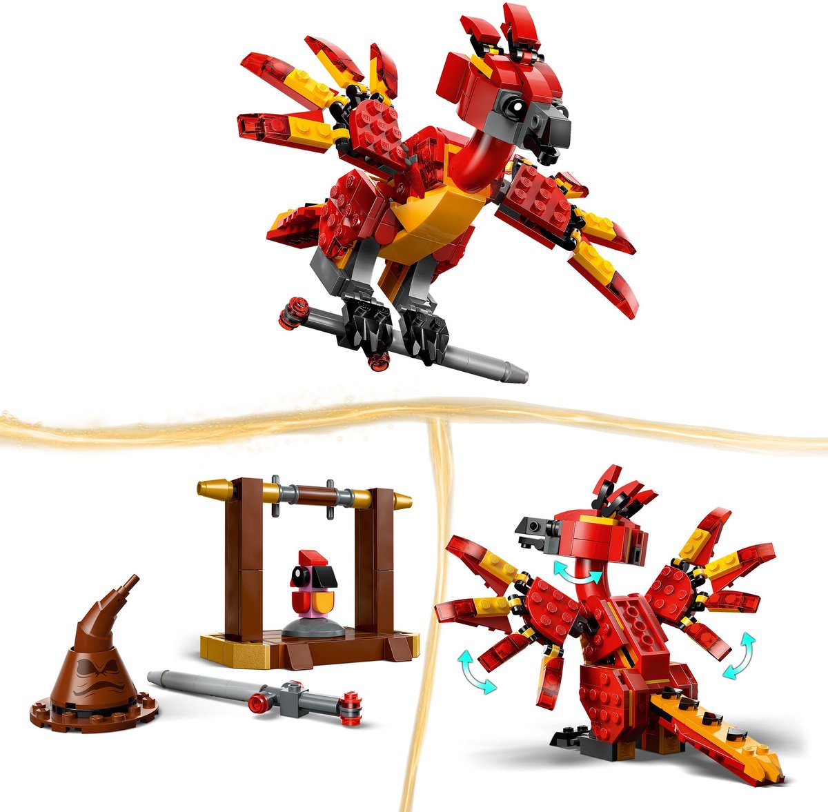 LEGO Harry Potter - Felix: de feniks van Perkamentus Constructiespeelgoed thumbnail 2