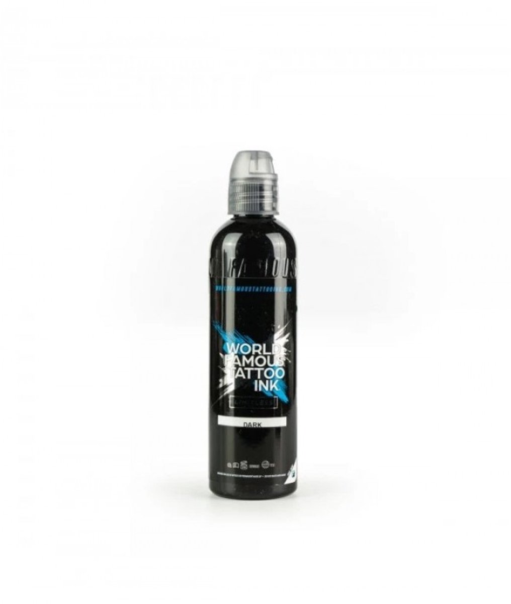 WORLD FAMOUS LIMITLESS DARK GREYWASH 120ML | Graywash | Tattoo ink | Tattoo Inkt | Shader | Zwart tattoo inkt |