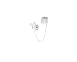 YWG - Oorbellen pistool met ear cuff - Zilver kleur
