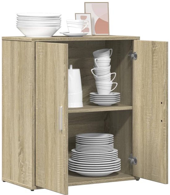 Buffet vidaXL - Commodes - Armoire de rangement - Armoire murale - Buffet 60 x 31 x 70 cm Bois traité Couleur chêne Sonoma