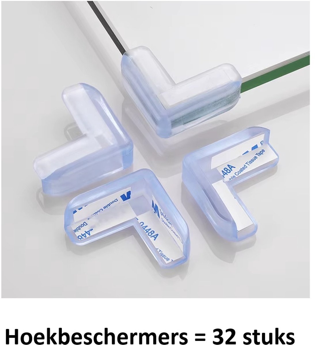 32 stuks Hoekbeschermers baby – Hoek- Tafelhoek beschermers - Hoekbeschermer tafel - Transparant- Underdog Tech