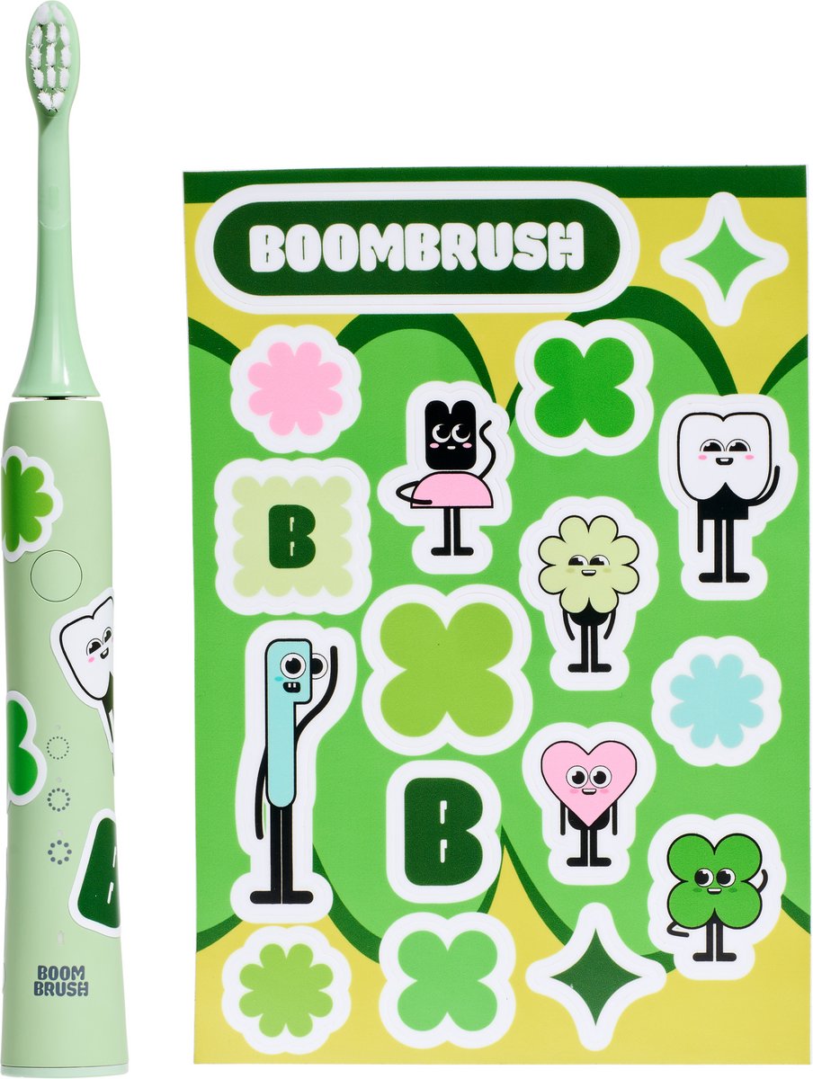 BOOMBRUSH Kiddy Brush Elektrische Tandenborstel Kinderen Groen - afbeelding 3
