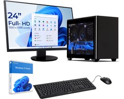 Sedatech Pakket Mini-PC Evolution Waterkoeling ITX • Intel i9-14900K • Intel UHD Graphics 770 • 32Gb DDR5 • 2Tb SSD M.2 • WiFi, USB C • BT • Windows 11 • Desktop computer • Monitor 24''