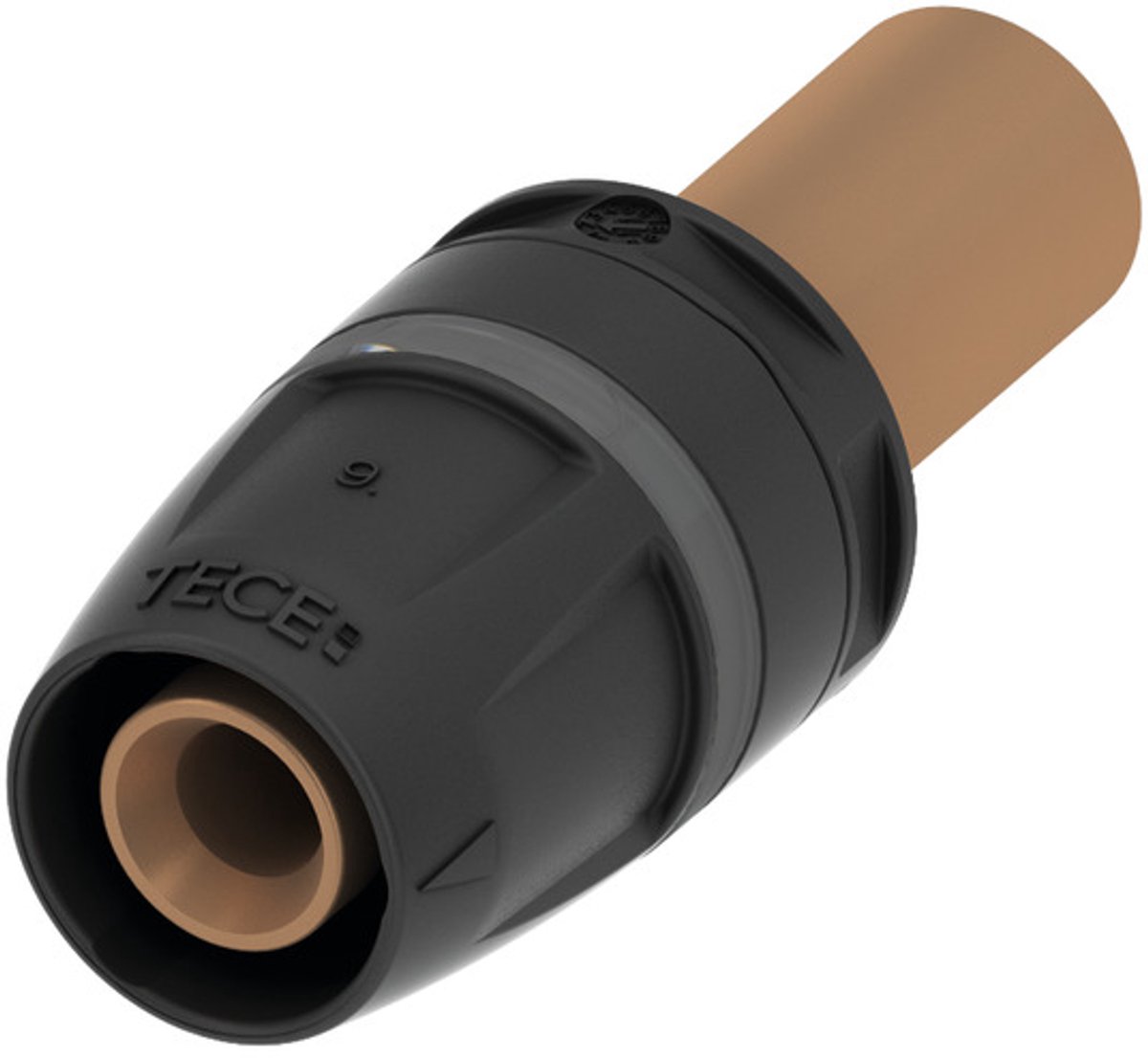 TECE TECElogo-Push knelfitting, brons-silicium brons, afmeting 25 x 22 mm, 8730102