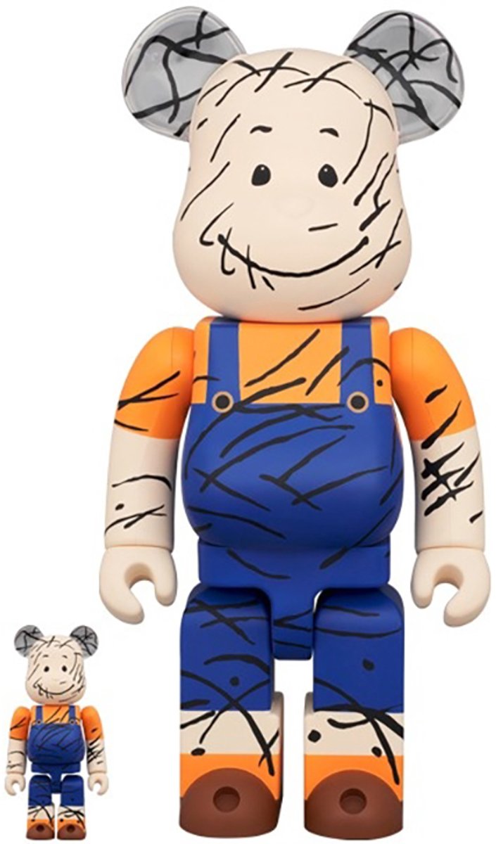 400% & 100% Bearbrick Set - Pigpen (Peanuts)