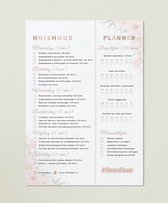 Weekplanner - schoonmaakplanner - huishoudplanner, digitaal A4 (verzending via E-mail binnen 24 uur)