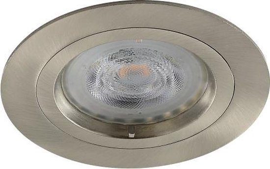 LED inbouwspot Enes -Rond RVS Look -Warm Wit -Dimbaar -4W -Philips LED