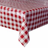 Mexicaans Tafelzeil Grote Ruit - 120 x 300 cm - Rood