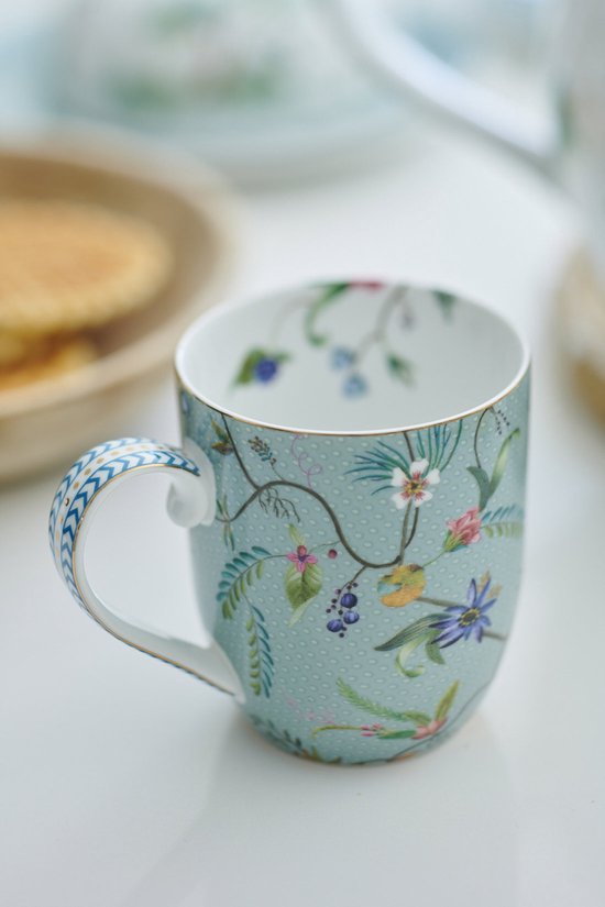 Pip Studio Jolie Mokken - Koffiekopjes met Oor - Koffiemok - Servies set van 6 - 145ml