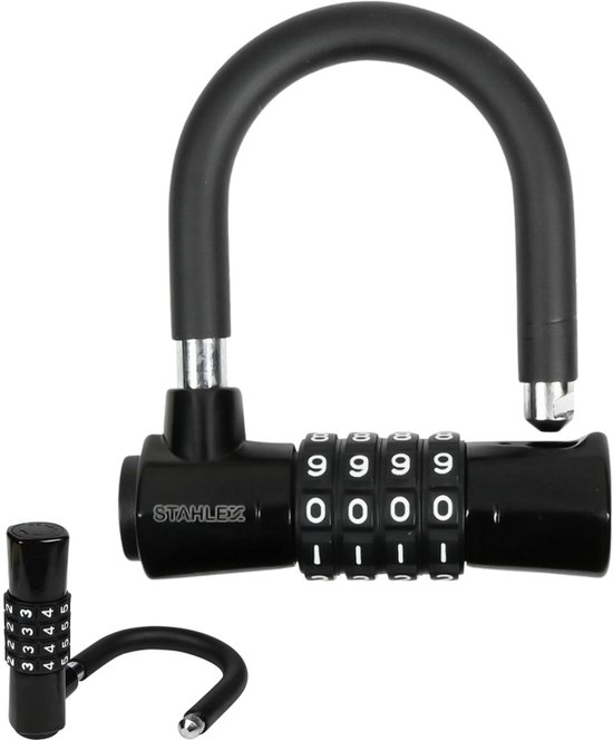 De Snuffelaar® - Staalkabel dikke 12mm - 5 meter met lussen - Stahlex Hangslot 70 mm - 4 Sleutels - Bootslot - ook voor Tuinmeubelen of Terrasstoelen van Stahlex — afbeelding 2