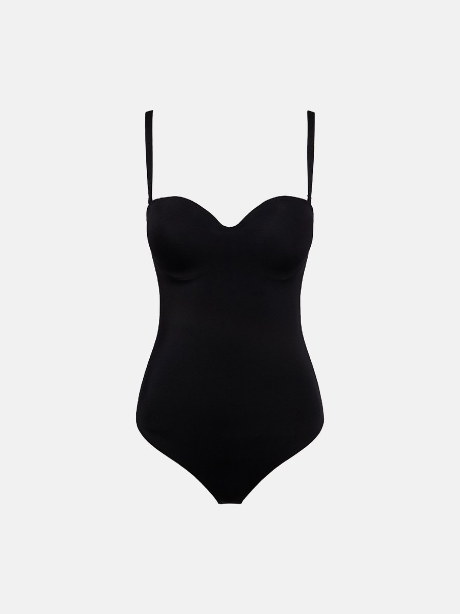 WOLFORD Mat De Luxe Forming String Body Dames - Topjes - Zwart - Maat XS-B