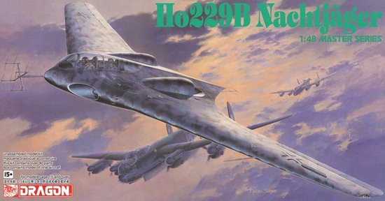 Dragon Modelbouwpakket Vliegtuigen - 5511 Horten Ho 229B - Nachtjäger - Vliegtuig Plastic - 1:48 - Modelbouw