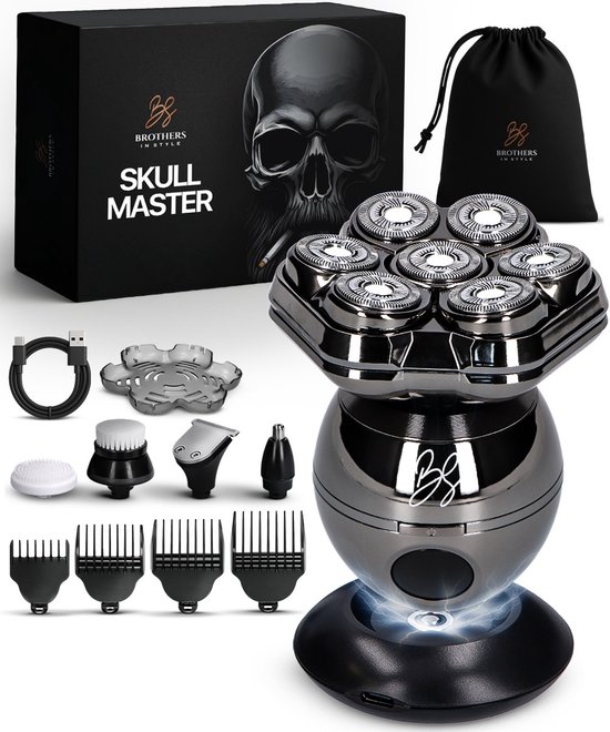 Scheerapparaat Mannen 8-in-1 – Skull Shaver Pro - Hoofd Scheerapparaten – Head Shaver - Elektrische Shaver - Brothers in Style