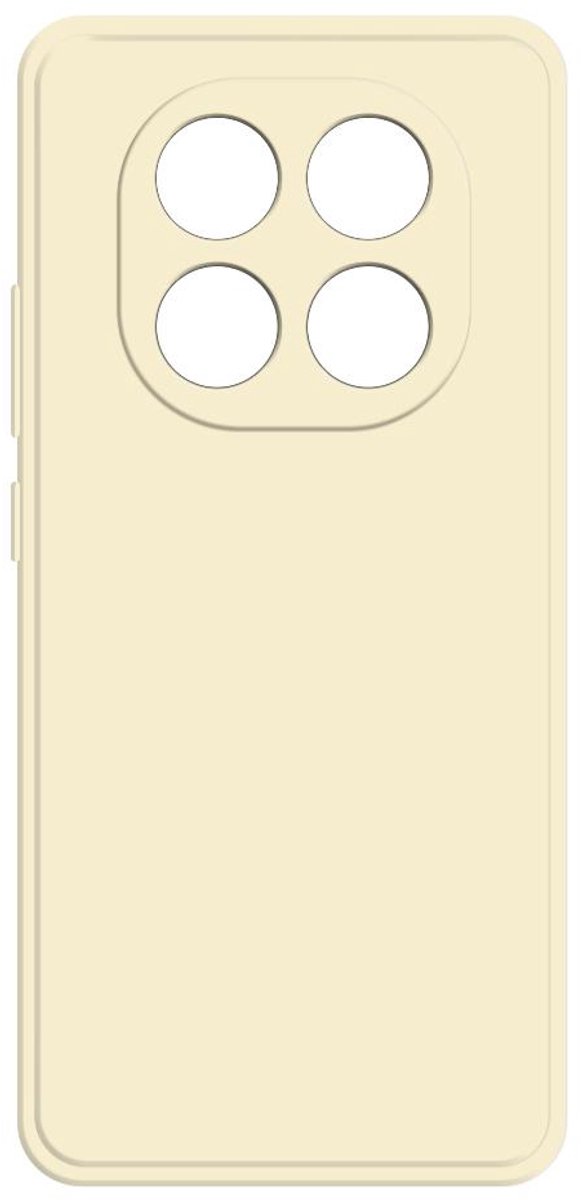 Hoesje voor Xiaomi Redmi Note 14 Pro Plus - Phonesta Color Silicone Back Cover - Beige