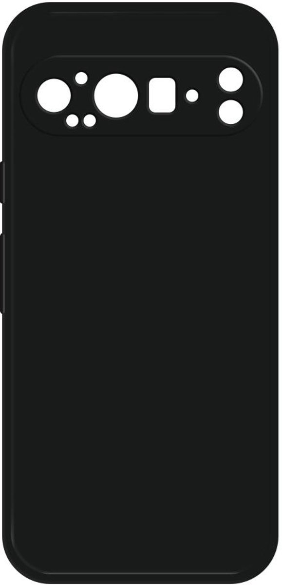 Hoesje voor Google Pixel 9 Pro - Phonesta Color Silicone Back Cover - Zwart
