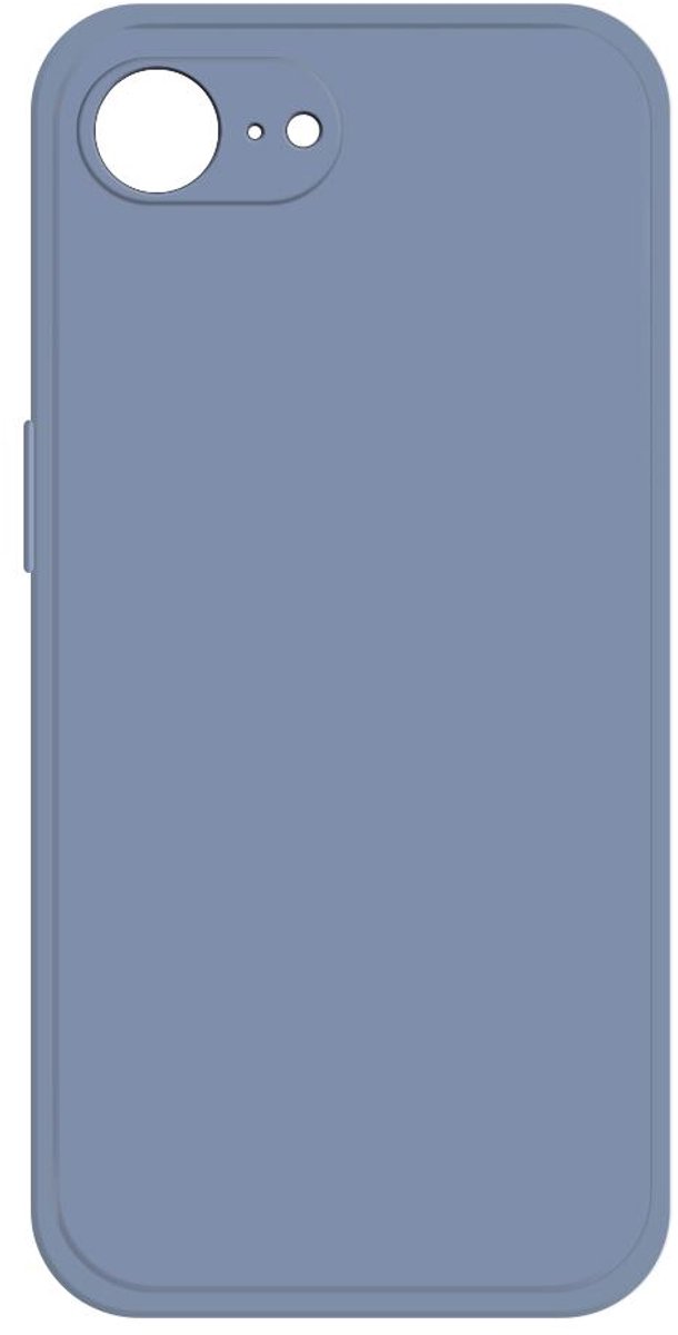 Hoesje voor Apple iPhone 16e - Phonesta Color Silicone Back Cover - Steel Blue