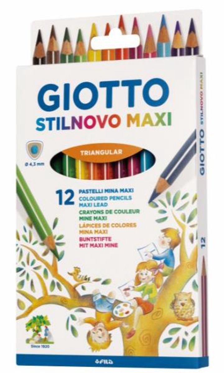 Giotto F225900, Verschillende kleuren, 12 stuk(s)