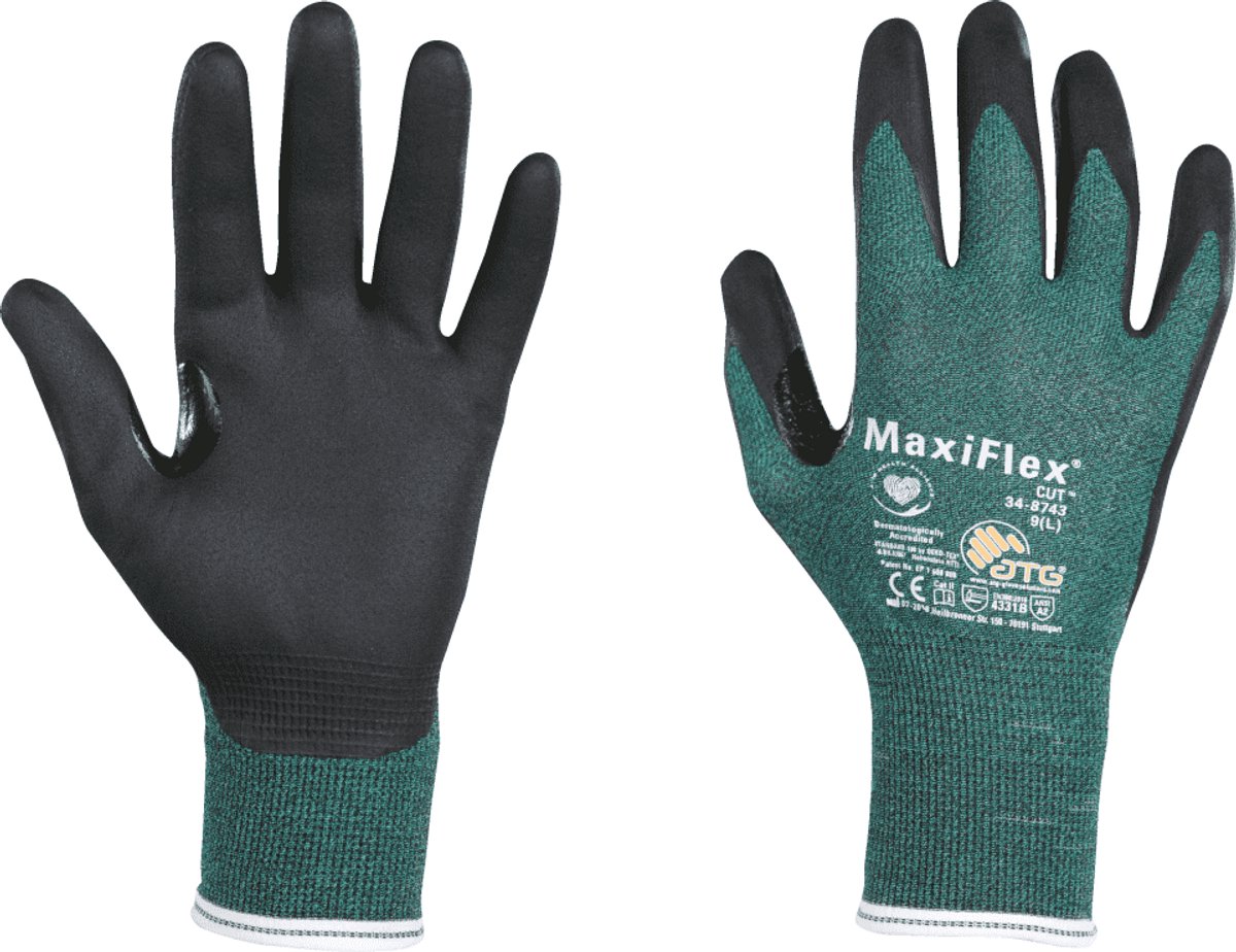 ATG MaxiFlex 34-8743 Snijbestendige handschoen - 12 paar S