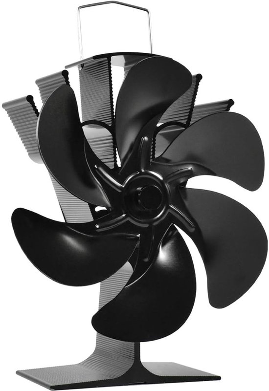 Kachelventilator 8 Bladen Geen Elektriciteit Met Dubbele Kop Haardventilator Stille Werking Warmte Aangedreven Ventilator Ventilator Voor Open Haard Kachel Houtkachels