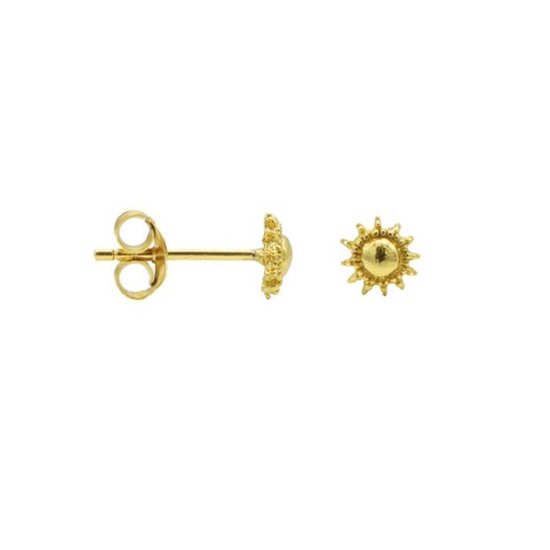 Karma Symbols oorbel M1433 Sun XL Goud
