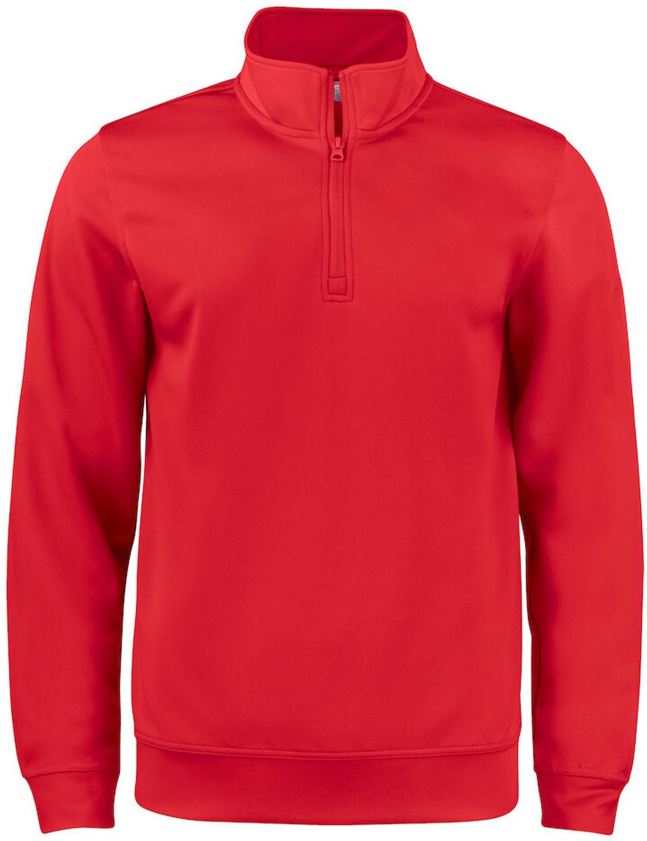 Clique Basic Active Half Zip Junior 021072 - Rood - 130-140