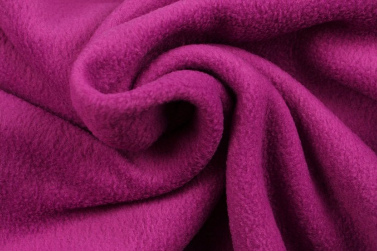 10 meter fleece stof - Cassis - 100% polyester