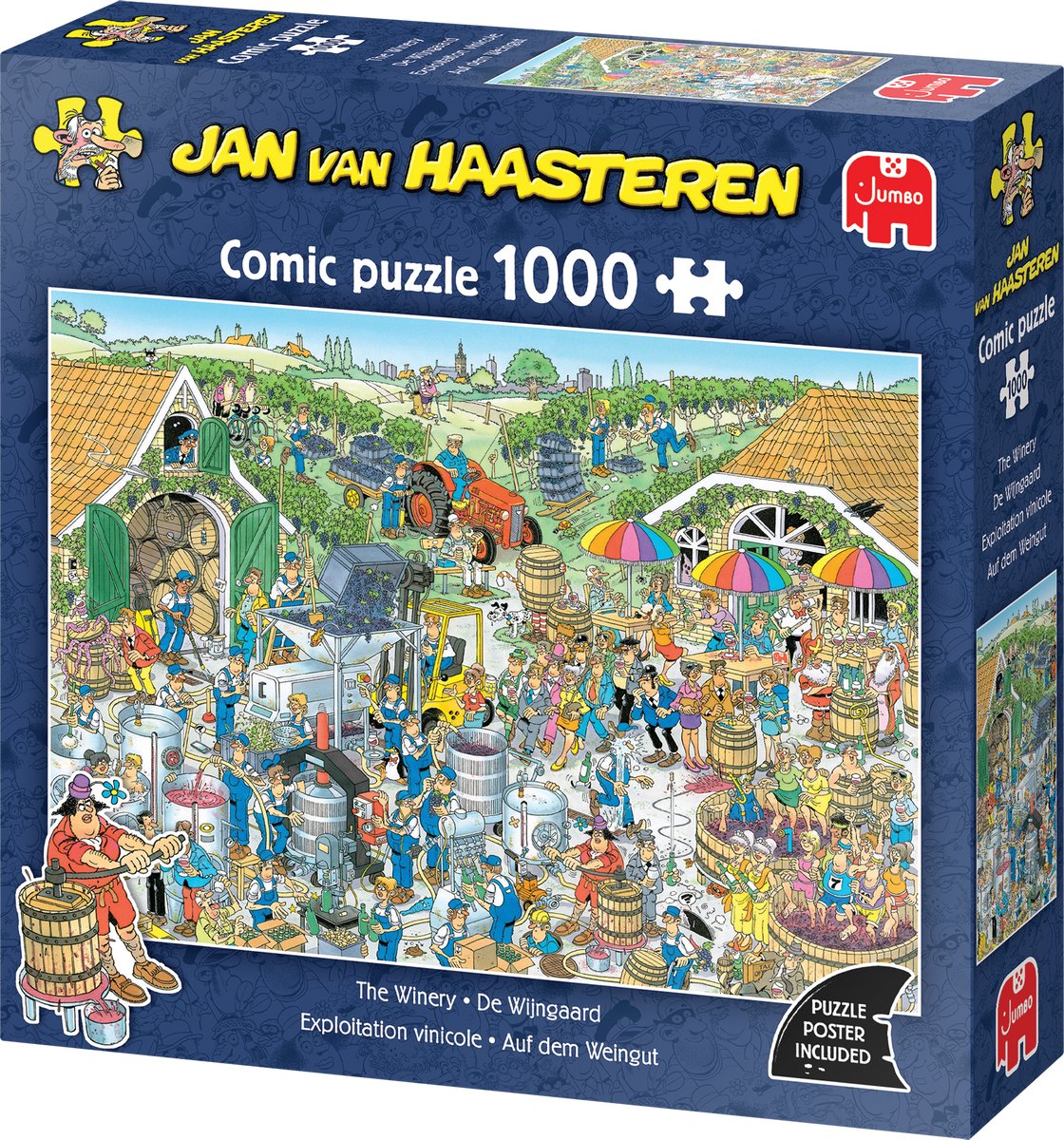 Jan van Haasteren - De Wijngaard - 1000 stukjes puzzel - Legpuzzel — afbeelding 8