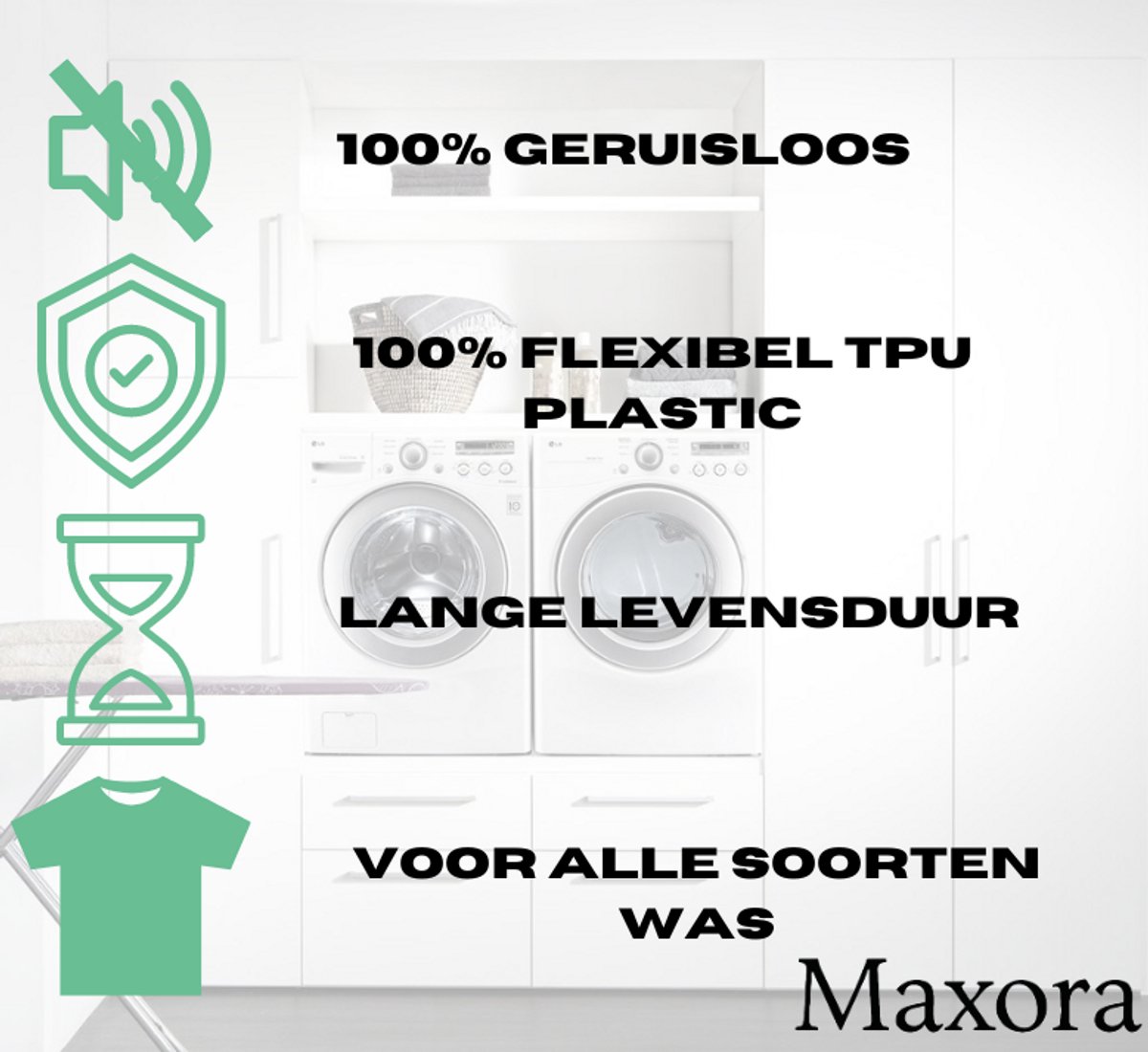 Maxora - Doseerbol 2 Stuks - Wasbol - Flexibel - Voor wasmachine - Wasbol voor wasmiddel - Doseerbollen voor wasmiddel - Doseerdop - 150 ML — afbeelding 3