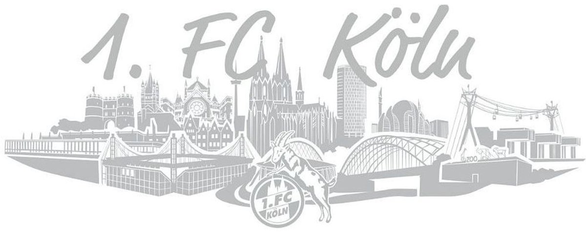 1. FC Köln Aufkleber Skyline 5020065 Transparent