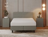 Nessa® - 120x200 Boxspring Bjorn Grijs - Inclusief Pocketvering matras